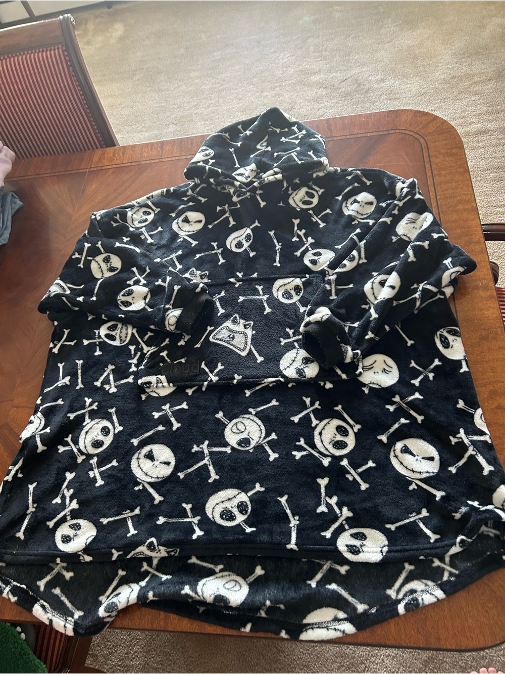 Disney Jack Skellington Nightmare before Halloween Blanket Pullover